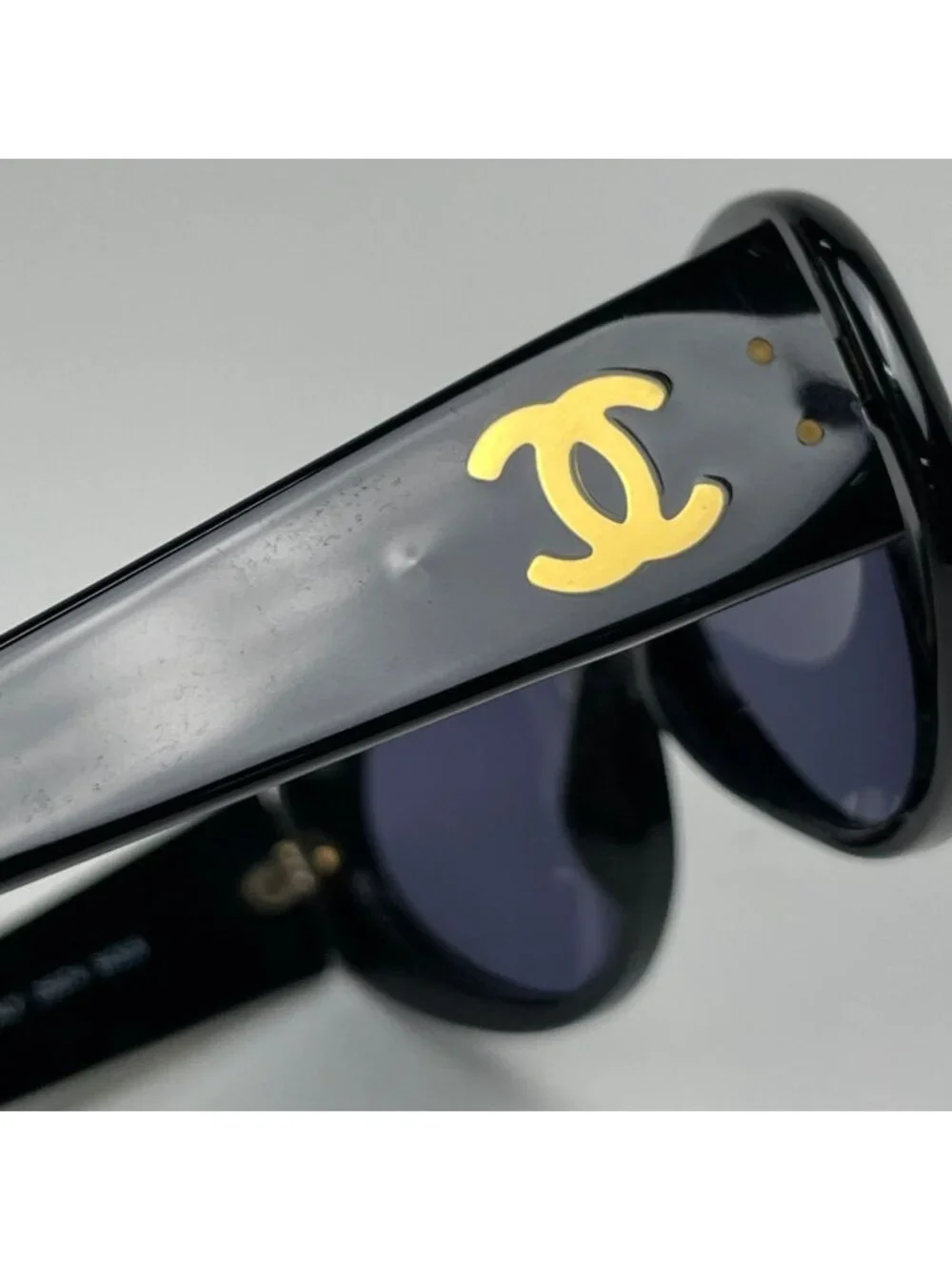 Chanel Sunglasses CC Logo Eyewear Acetate Black